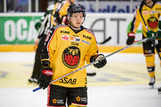 Luleås Julius Junttila deppar
