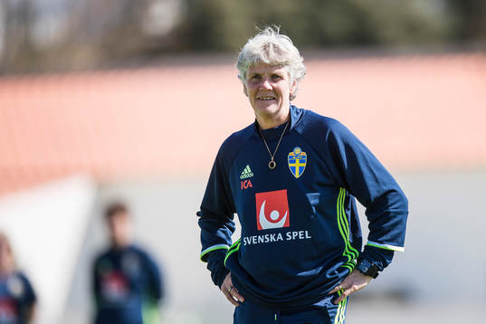 Sveriges förbundskapten Pia Sundhage
