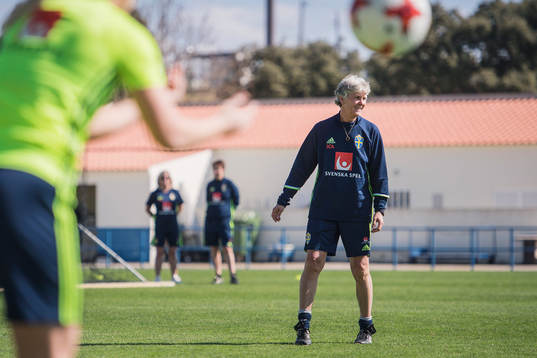 Sveriges förbundskapten Pia Sundhage