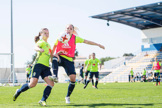Sveriges Hanne Gråhns och Elin Rubensson