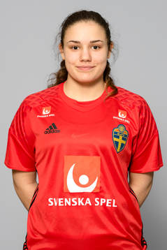 Helen Jasin, målvakt i F16/01-landslaget