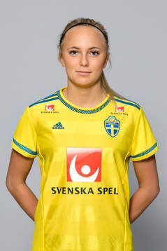 Sara Lilja Vidlund i F16/01-landslaget