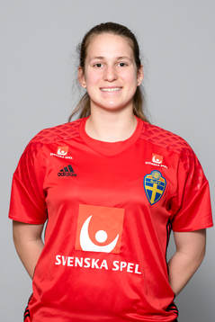 Sarah Melén, målvakt i F16/01-landslaget