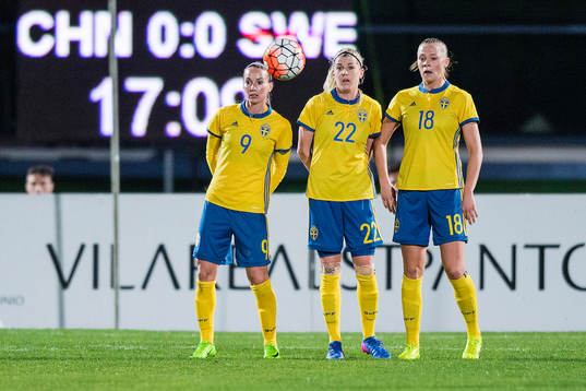 Sveriges Kosovare Asllani, Olivia Schough och Fridolina