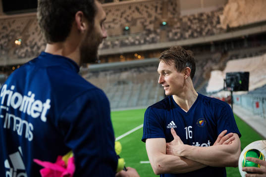 Andreas Isaksson och Kim Källström