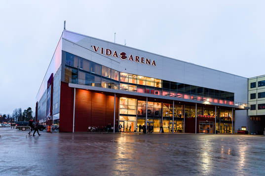 Generell exteriör vy på Vida arena