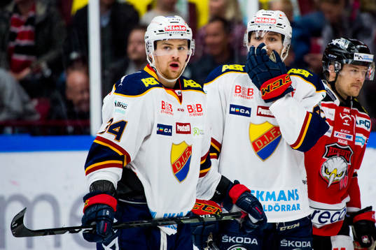 Djurgårdens Daniel Brodin och Linus Johansson