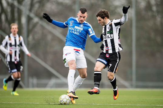 Trelleborgs Dino Islamovic och Landskronas Alexander Tkacz