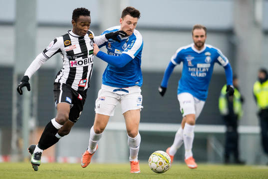 Landskronas Karim Sadat och Trelleborgs Alexander Blomqvist
