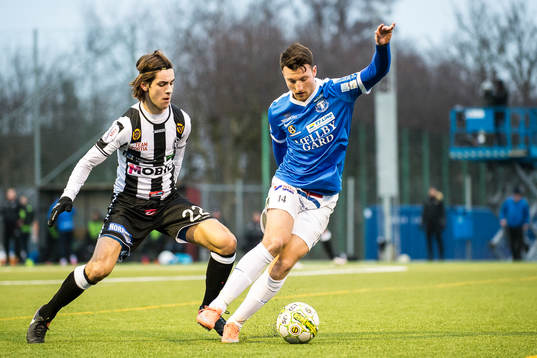 Landskronas Adi Nalic och Trelleborgs Alexander Blomqvist