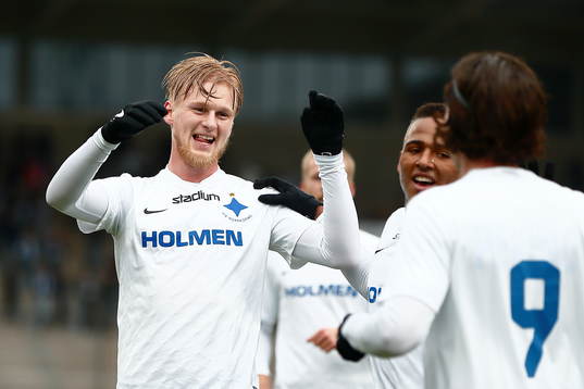 Norrköpings Kalle Holmberg jublar