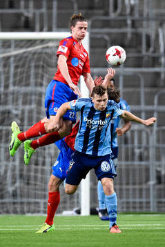 Helsingborgs Jesper Lange och Djurgårdens Jesper Karlström
