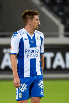 IFK Göteborgs Mikael Boman med näsblod