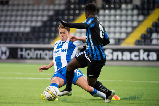 IFK Göteborgs Thomas Rogne och Sirius Kingsley Kofi Sarfo