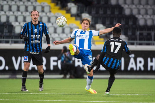 IFK Göteborgs Thomas Rogne och Sirius Kingsley Kofi Sarfo