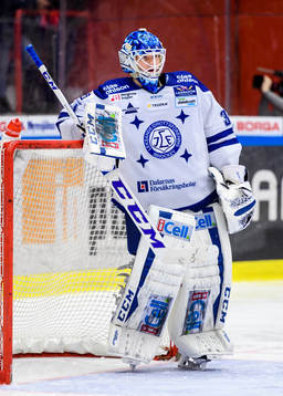 Leksands målvakt Atte Engren deppar