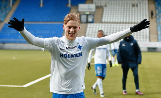 Norrköpings Kalle Holmberg jublar