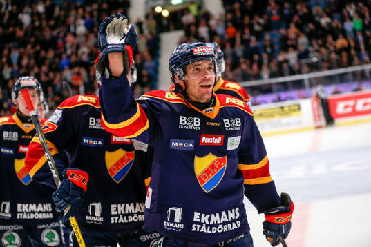Djurgårdens Matt Anderson jublar