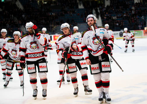 Malmö Redhawks spelare deppar