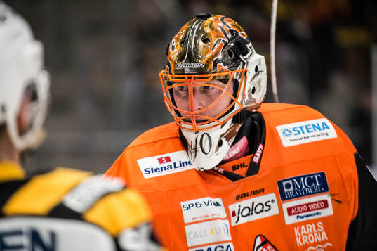Karlskronas målvakt Johan Holmqvist
