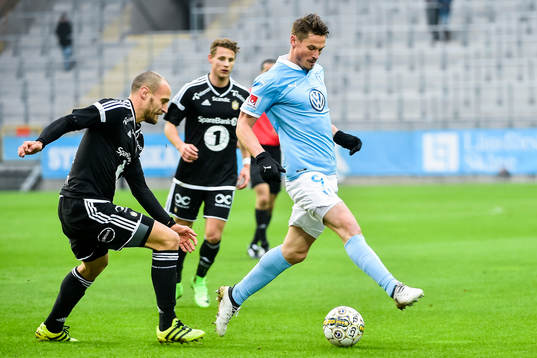 Rosenborgs Tore Reginiussen och Malmö FFs Markus Rosenberg