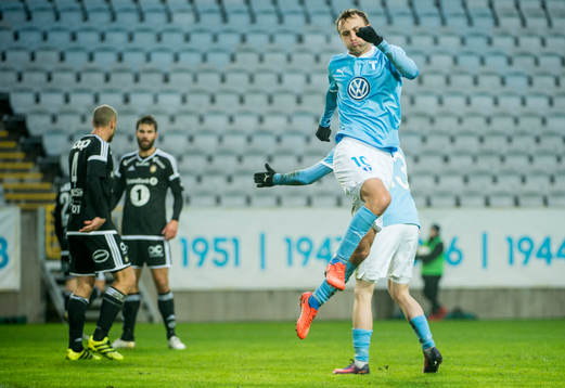 Malmö FFs Magnus Wolff Eikrem jublar