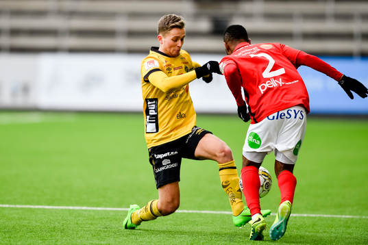 Elfsborgs Oscar Iglicar Berntsson och Falkenbergs Rasmus