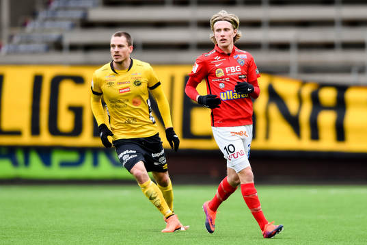 Falkenbergs Amin Nazari och Elfsborgs Jörgen Horn