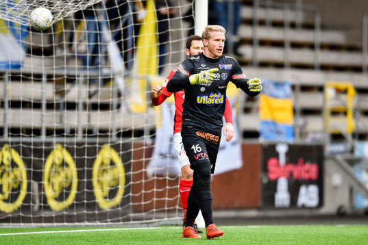Falkenbergs målvakt Hampus Nilsson