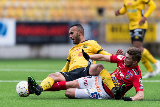 Falkenbergs Erik Pärsson och Elfsborgs Issam Jebali