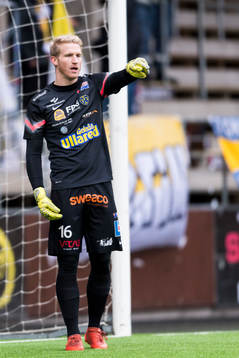 Falkenbergs målvakt Hampus Nilsson
