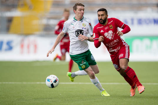 under fotbollsmatchen i Svenska Cupen mellan Östersund och
