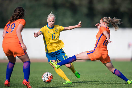 Sveriges Caroline Seger mot Hollands Jackie Groenen
