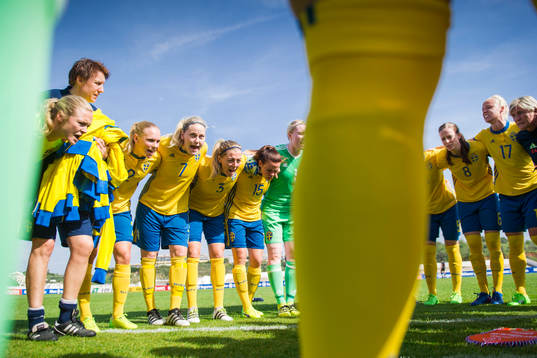 Sveriges Jonna Andersson, Lisa Dahlkvist, Linda Sembrant,