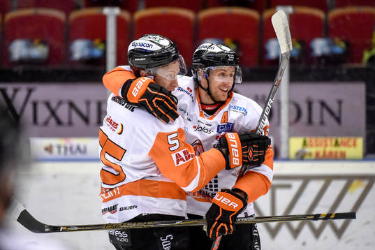 Karlskronas David Printz och Alexander Bergström jublar