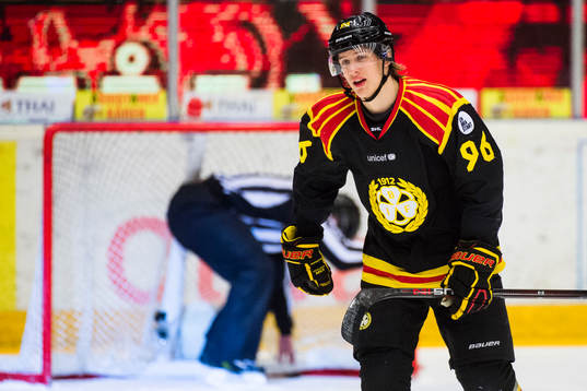Brynäs Oskar Lindblom jublar