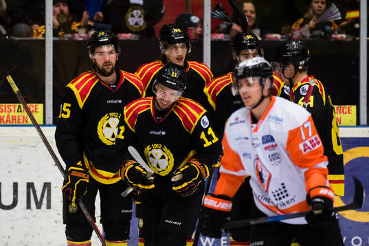 Brynäs Kevin Clark jublar