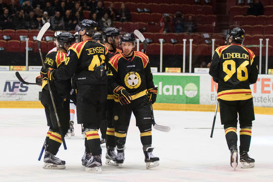Brynäs Kevin Clark jublar