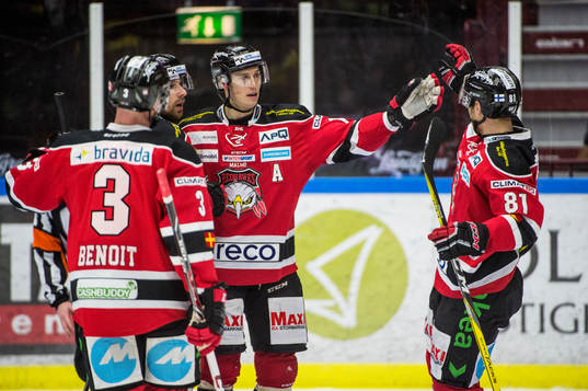 Malmö Redhawks Robin Alvarez jublar