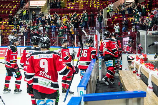 Malmö Redhawks spelare deppar