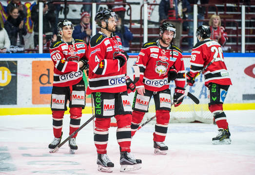 Malmö Redhawks Oliver Olsson, Noah Welch, André Benoit