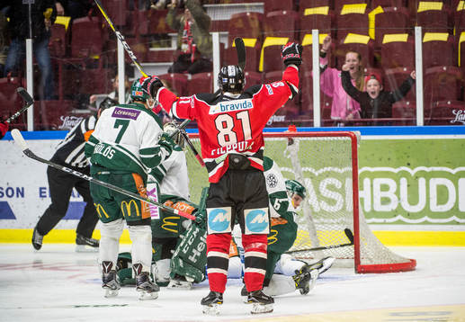 Malmö Redhawks Ilari Filppula jublar