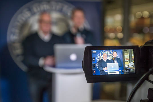 Claes Thirus och Christer Siik i LIF TV innan