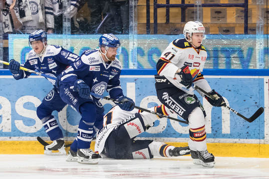 Leksands Mattias Ritola och Johan Porsberger och