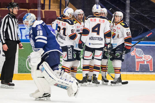 Djurgårdens Mikael Ahlén  jublar
