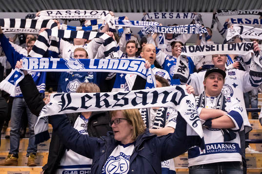 Leksand superstars i ishockeymatchen i SHL mellan Leksand