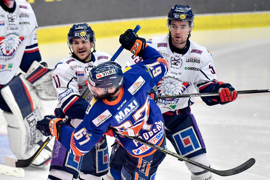 Linköpings Garret Roe och Eddie Larsson och Växjös Linus