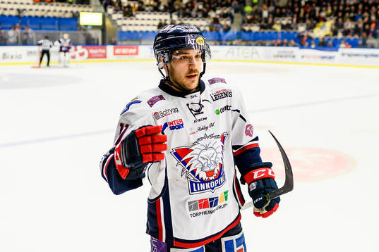 Linköpings Garret Roe jublar