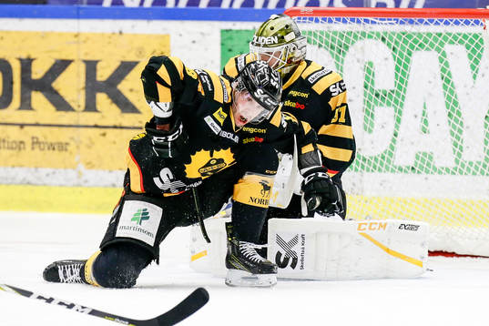Skellefteås Pontus Petterström täcker skott