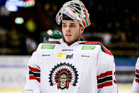Frölundas målvakt Johan Gustafsson